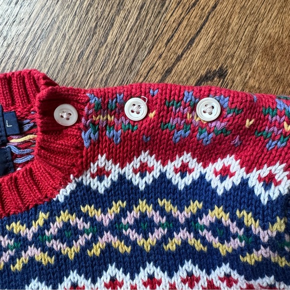 Vintage Ralph Lauren Red Holiday Sweater – Size Large, Excellent Condition - Picture 9 of 11